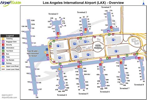 lax international airport map